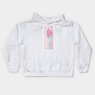 Pink Tulip Painting Kids Hoodie